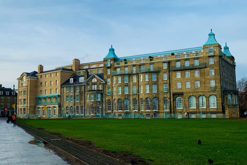 University Arms Hotel located on Parkers Piece